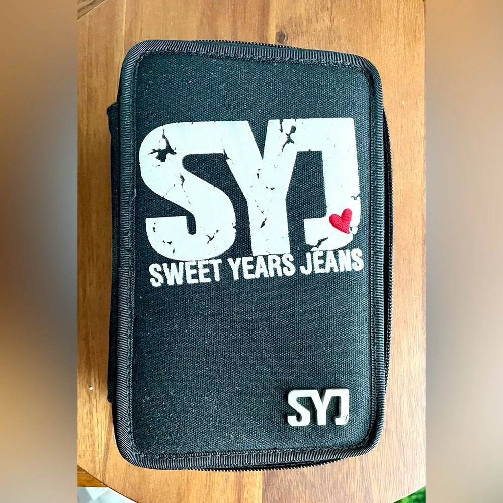 Sweet Years Jeans Pencil Case - Large Capacity - Pouch - Durable Organizer